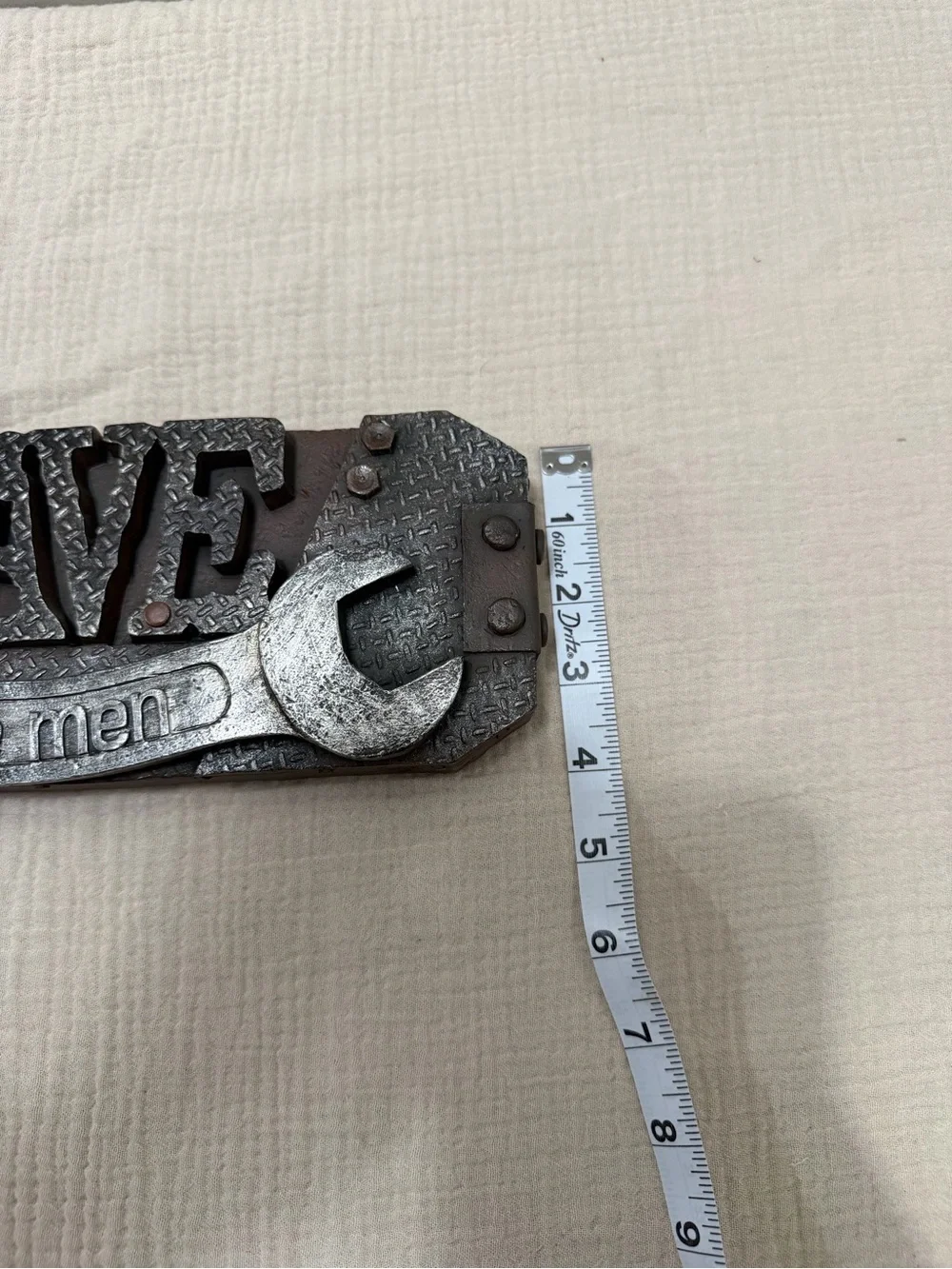Craft Black and Silver Man Cave Wrench Wall Art